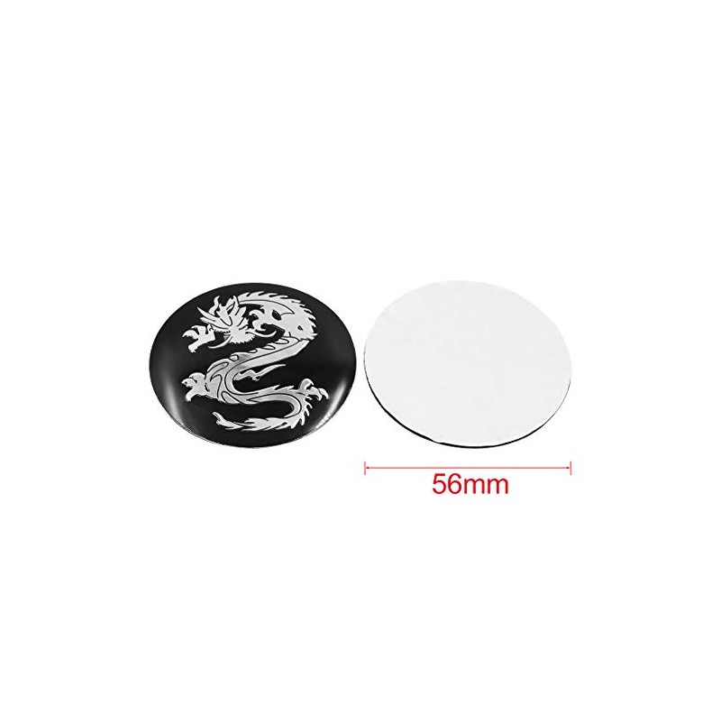 sourcing map Set of 4 Car Wheel Sticker Hub Caps