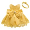 0-6T - Vestido de encaje bordado para niña con tutú,