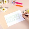 Ymapinc 4Pcs Kids Stencils for Drawing, Clear Ruler Animal-Shaped Stencils