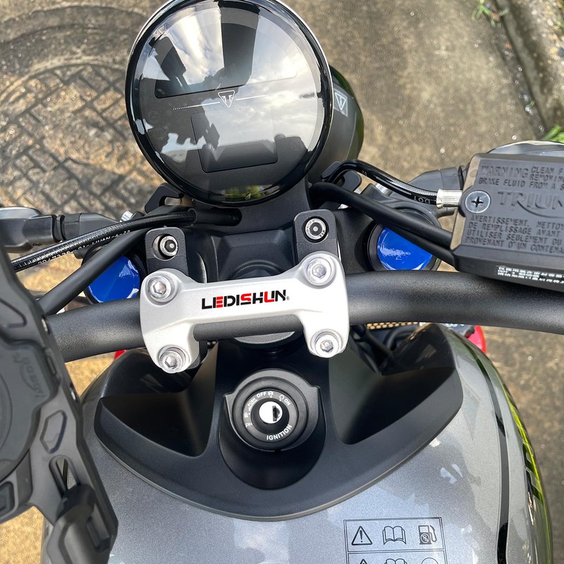 LEDISHUN Motorcycle Handlebar Handle Bar Riser Heighten (for Triumph Vehicle)