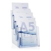 Brochure Holder A5 4-Tier Leaflet Stand Flyer Stand