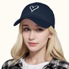 HeyCaps Women's Baseball Cap with Heart-Shaped Embroidery Pattern, Cotton Hat,