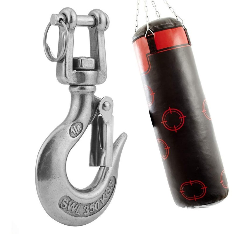 KIMISS 304 Stainless Steel Swivel Eye Clevis Lifting Chain Snap