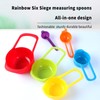 Set of 6 Measuring Cups for Baking, Cup Measurements Set,