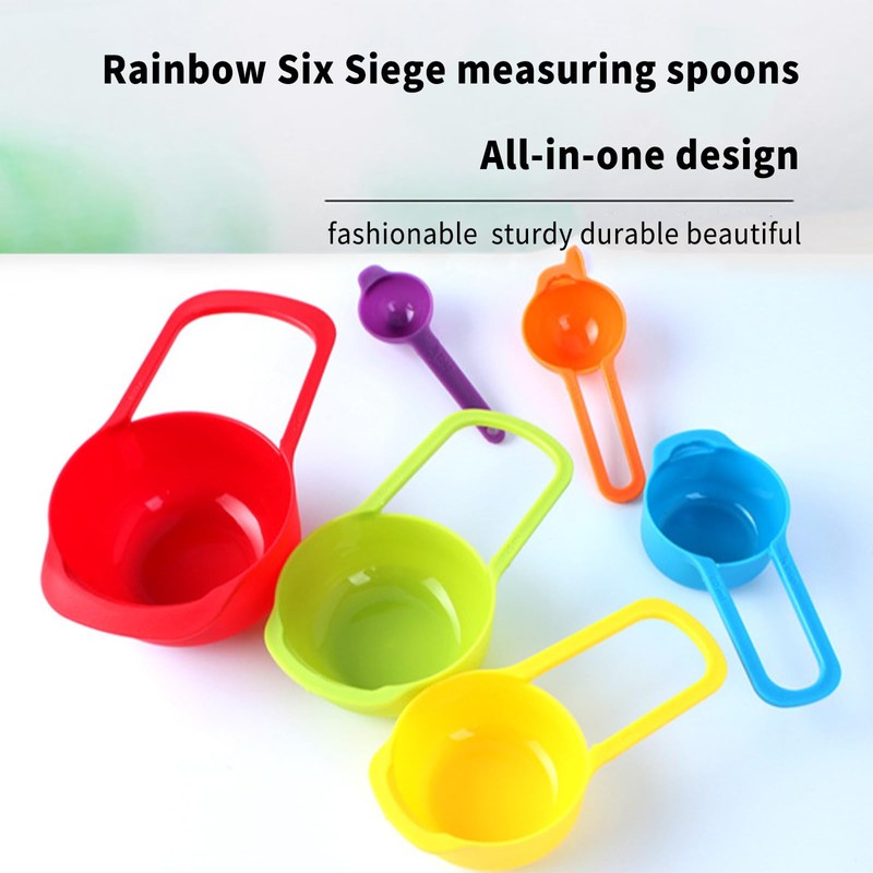 Set of 6 Measuring Cups for Baking, Cup Measurements Set,
