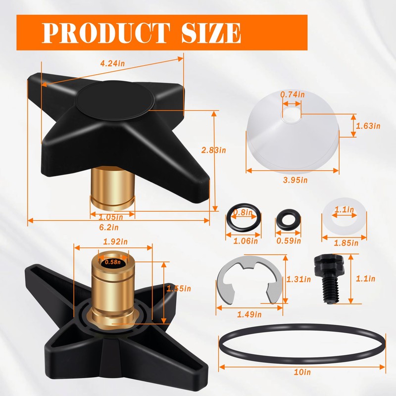 CX900G Locking Knob or CX900DA Pool Filter Knob Kit Compatible