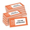 PRICARO Sticky Notes for Your Documents, Orange, 100 Sheets, Pack