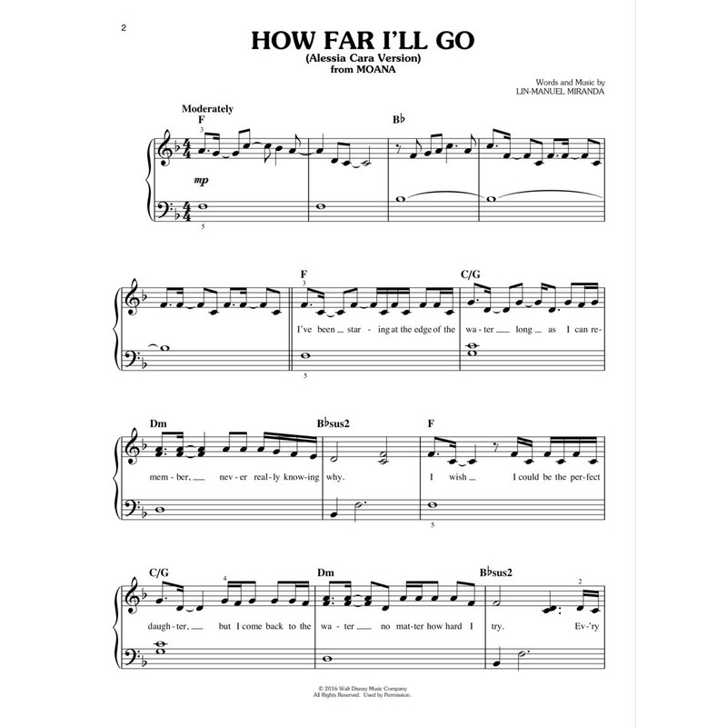 How Far I'll Go (from Moana)