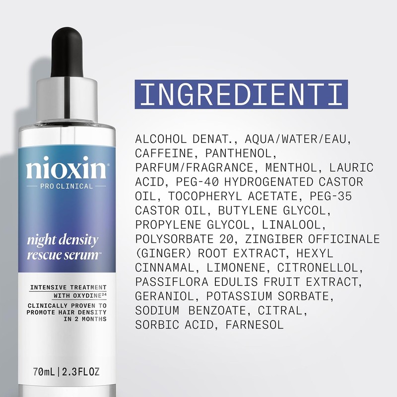 Nioxin Night Density Rescue Sérum Nocturno para Densidad y Grosor