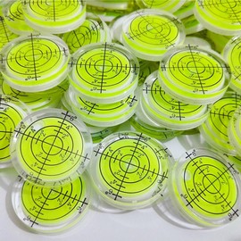 SIZIKJXGHWYI 6Pcs Circular Bubble Spirit Levels 32x7mm Degree Mark Round Level Bubble Leveling Tool Measuring Layout Tools