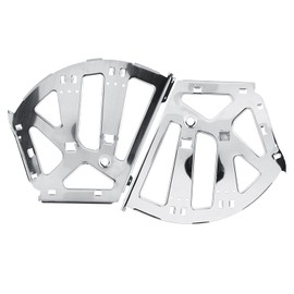 2 Piezas de Acero Inoxidable Zapatos Cajón Gabinete Bisagras Turing Rack Accesorios de Repuesto (3 capas)