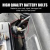 Ohleats 2 PCS Side Post Battery Terminal Bolt 3/8"-16, Brass