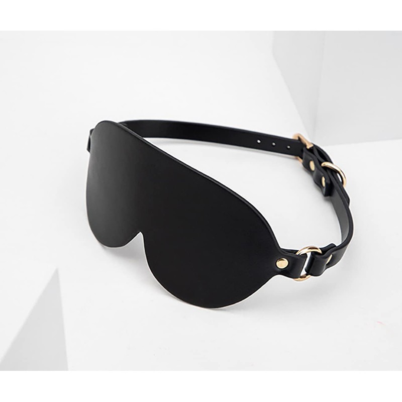 MiXXAR Portable Premium Leather Sleeping Mask,Cosplay Eye Cover for Indoor