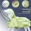 Waterproof Dog Raincoat, Adjustable Reflective Lightweight Pet Rain Clothes with