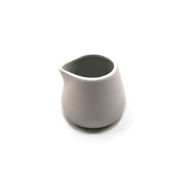Chef-Hub White Ceramic Mini Milk Jug, Milk Creamer Pitcher Sauce, Syrup Server for Kitchen Home Decor Gift, 3oz, Pack of 6