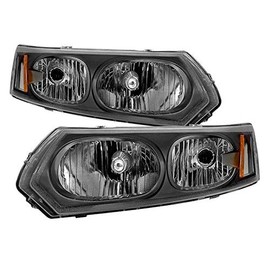 Xtune HD-JH-SAION-4D-BK Headlight (Saturn ION Sedan only 03-07 (Don't Fit Coupe) OEM Style s - Black)