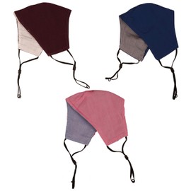 Face Masks Reusable Machine Washable Handcrafted Indian Design Cotton Fabric Double Layer Fabric Comfortable with Elastic Ear Loops for Women MenTSMS-2997-1-