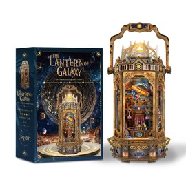 STRUCWOOD 3D Wooden Puzzles for Adults 3D Puzzles Model kit Stress-Relief Toy with Mechanical Rotation Bookshelf Ideal Gift for Adults and Teens- The Lantern of Gaiaxy