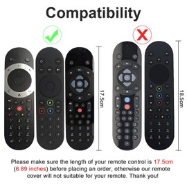 Remote Control Protective Case, Shockproof Case for Sky Q Touch and Non-Touch Controller, Skin-Friendly, Anti-Lost with Wrist Strap (Glow in Dark Blue)