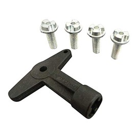 ESC Auto Parts ESP501 Alloy Wheel Centre Cap 22.3 mm Screws Bolts with Key 7700422600 Compatible With Renault