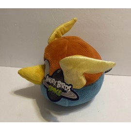 Commonwealth Angry Birds Space Plush Lightning Blue Bird 8” No Sound 2012 Collection,NEW
