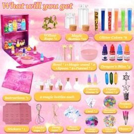 TOSUTO DIY Creative Gift for Children, Magic Potion Craft Set, Wizard Magic Potion Bottles, Craft Toy, Christmas Gifts Children, Craft Set Children from 6 Years
