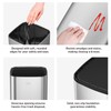 EKO 2-Pack Open Top Trash Can with Removable Inner Basket,