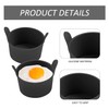 3 Stück Silikonschüssel-Eierform, Eierform, Backen-Mini-Kuchenform, Silikon-Eierform, Luftfritteuse-Eierkocher, kann zur Herstellung