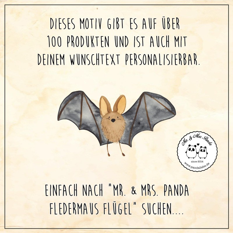Mr. & Mrs. Panda Cosmetic Bag Bat Wings, yellow, Hand