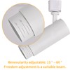 Ajbvp 5-Color LED Track Lighting Heads 12W Dimmable,Adjustable Beam Degree15°/24°/36°/45°/60°,2700K/3000K/3500K/4000K/5000K,Single