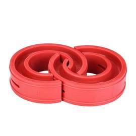 2 Unids Coche TPE Amortiguadores de Amortiguador de Resorte de Uretano Amortiguador de Goma Amortiguador de Choque del Coche de Primavera Rojo (F)
