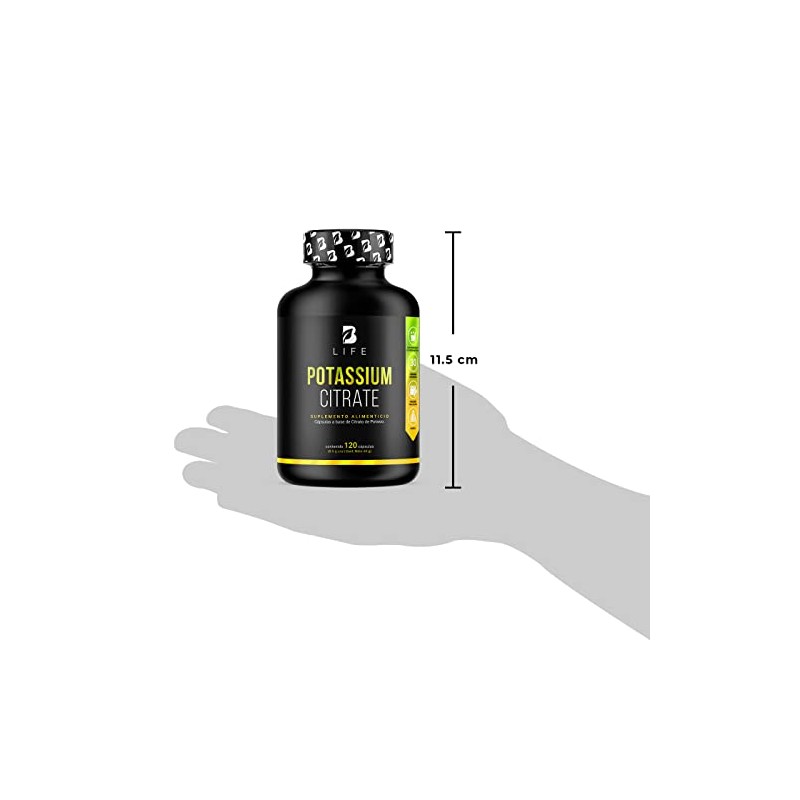 B Life Company Citrato de Potasio 800 mg de Potasio