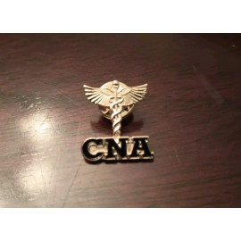 CNA Certified Nurse Nursing Assistant Caduceus Staff Of Hermes Lapel Pin Lanyard