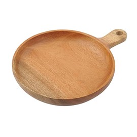Captain Stag UP-2680 Wooden Tableware, Tableware, Curry Plate, Plate with Handle, 7.9 inches (20 cm), Wood Breath