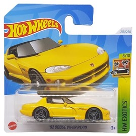 Hot Wheels - '92 Dodge Viper RT/10 - HW Exotics 6/10 - HTC24 - Short Card - Yellow - Mattel 2024-1:64