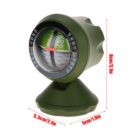 BOROCO Inclinometer Car, Car Protractor Compass, Outdoor Multifunctional Protractor, Balancer Tool for Vehicle, Electronic Boat Compass