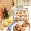 2PCS Stainless Steel Baking Tray for Oven, Non-Stick, Freezer Safe,