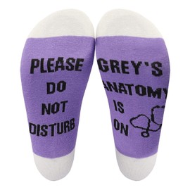 Greys Anatomy Gifts Socks Crew Casual Socks Cotton Stocking Stuffers Please Do Not Disturb Christmas Xmas Gifts