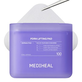 MEDIHEAL Toner Pads 100 Count - PDRN Stretchable Lifting Pads with Squalane and Glutathione for Total Skin Care - Plant Based Rose PDRN - Wrinkle & Pore Care - Vegan Stretchable Lifting Fabric