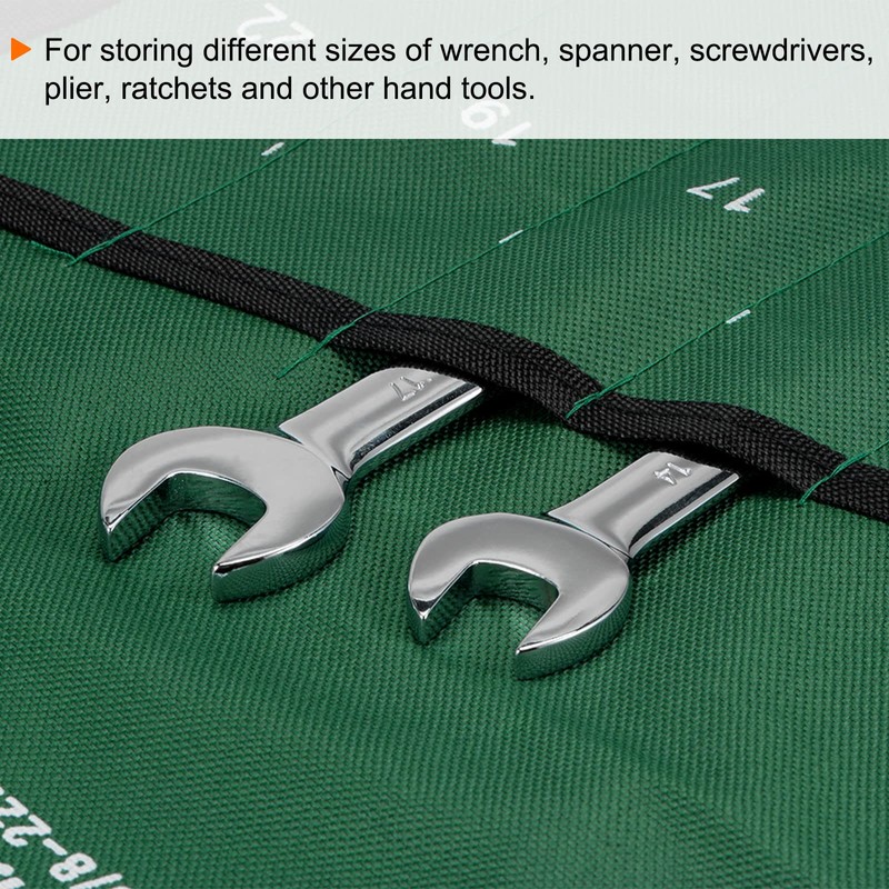 sourcing map 2pcs Wrench Organizer 8 Pockets 13.8" x 15.8"
