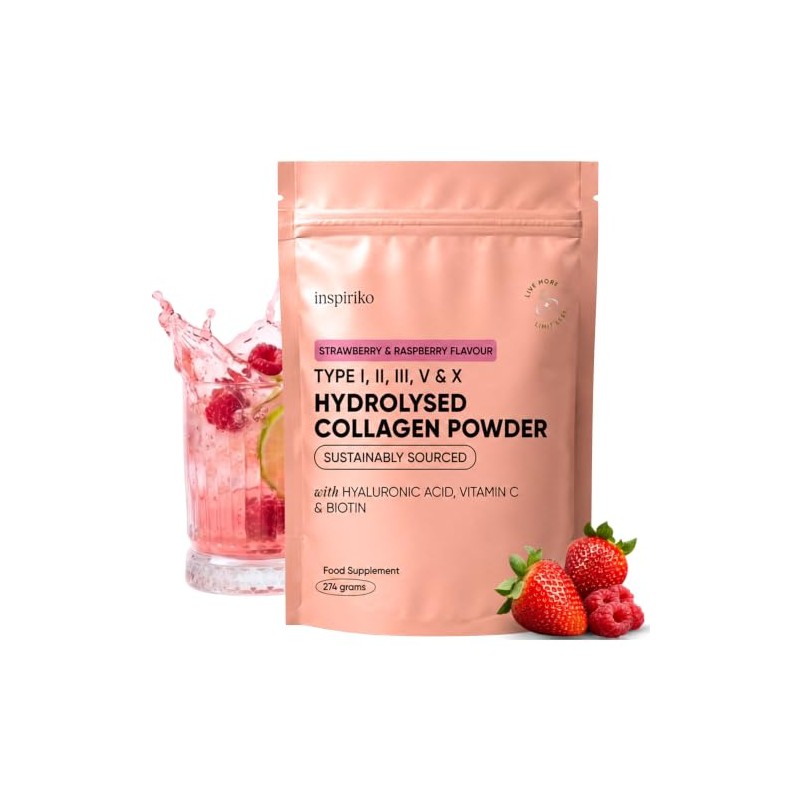 Inspiriko Multi Collagen Powder for Women, Hydrolized Collagen Peptides