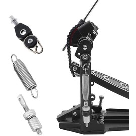 TUOREN 1 Set Complete Spring Assembly Bass Drum Foot Pedal Tension Spring Percussion Hardware Part With Spring Cam Pulley Hook Tensioner