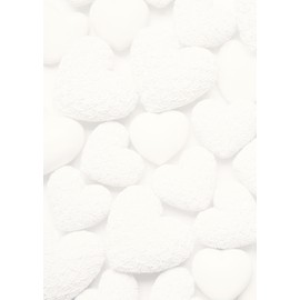 Logbuch-Verlag 100 Sheets White A4 Paper Pattern Hearts Blank Printer Paper Writing Paper Wedding Birthday Food Card Motif Craft Paper Both Sides