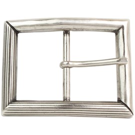 BELTINGER Anzio Belt Buckle 4.0 cm | Buckle Interchangeable Buckle Belt Buckle 40 mm Solid | Pin Buckle | Interchangeable Belt up to 4 cm, silver