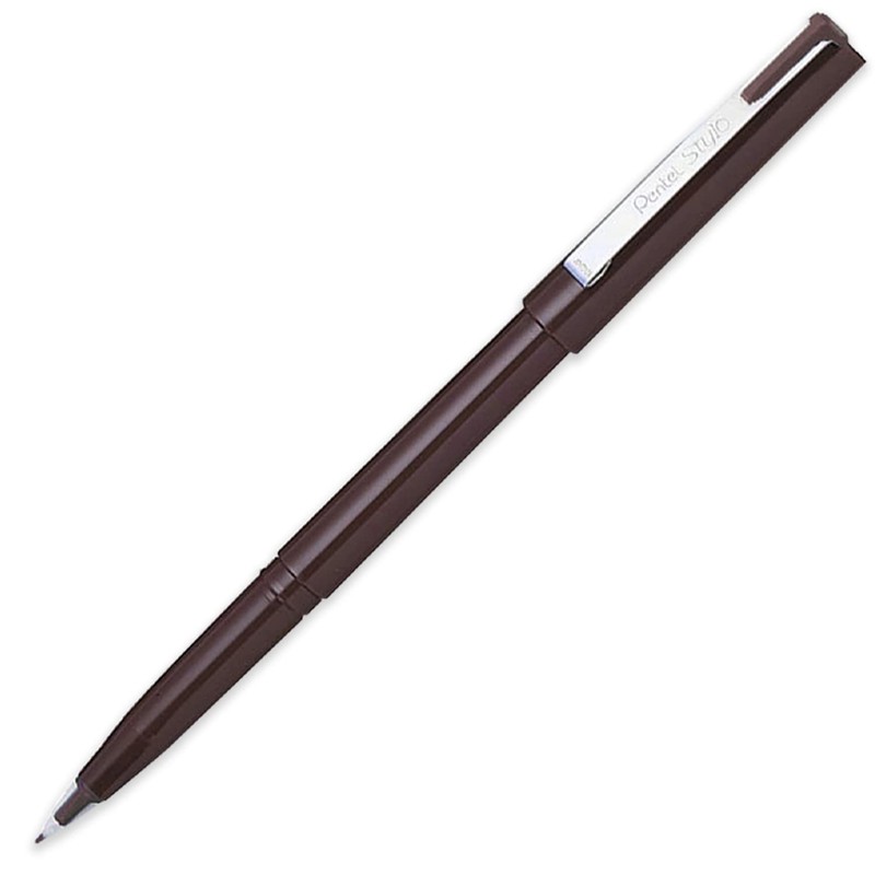 Pentel JM20 Stylo Disposable Fountain Pen – Black, Grey, Sepia
