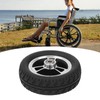 6in Wheelchair Wheel Light Sturdy Aluminum Alloy Hub Quiet Anti
