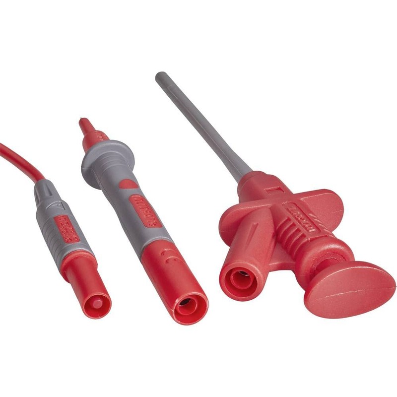 VOLTCRAFT MS-6 Safety Test Lead Set Lamellar Plug 4 mm