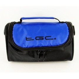 TGC ® Camera Case for Sony Cyber-shot DSC-HX50V, DSC-TF1 with shoulder strap and Carry Handle (Dreamy Blue & Black)
