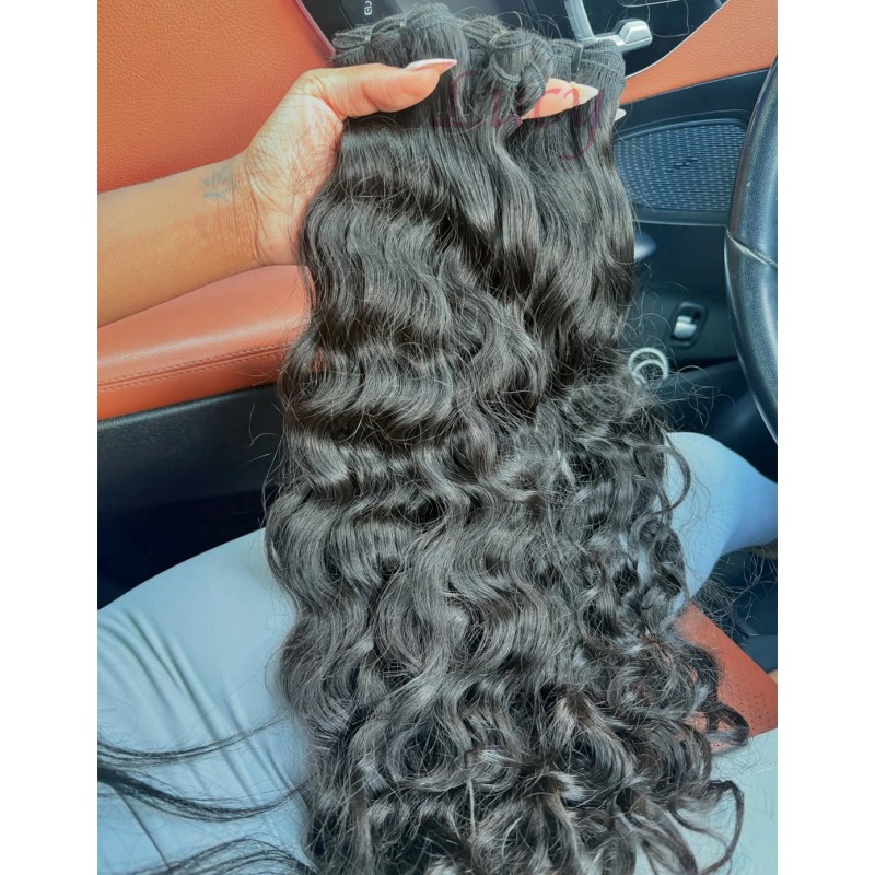 HD Lace Closure With Straight Burmese Curly Bundle Vietnamese Raw