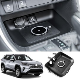 Xipoo Car Wireless Charger Compatible with 2019-2024 Toyota RAV4 Charging Tray Magnetic Wireless Phone Charging Pad Replacement for 2019-2024 Toyota RAV4 Accessories (Compatible with Toyota RAV4)